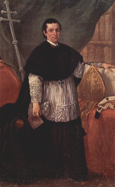 Portrait of Bishop Benedetto Ganassoni by Pietro Longhi